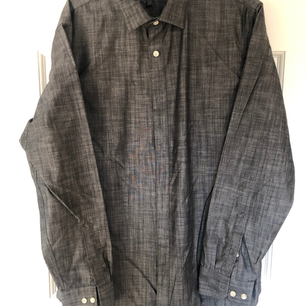 Banana Republic Men's Non-Iron Slim Fit Chambray Shirt - L